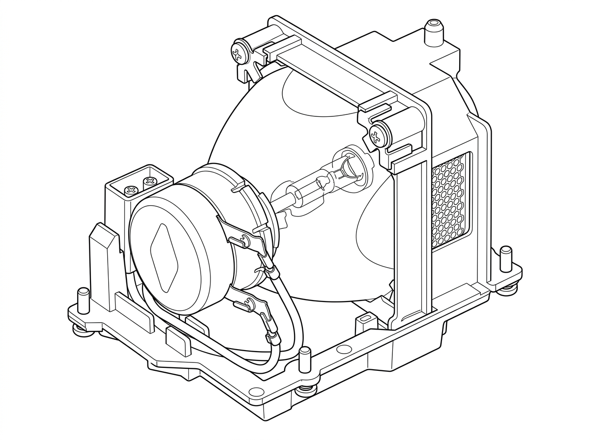 NEC NP41LP — illusztratív vonalrajz